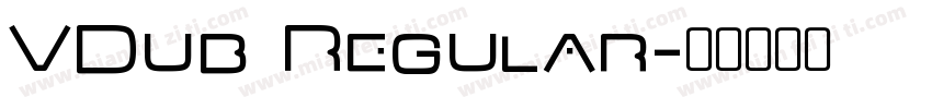 VDub Regular字体转换